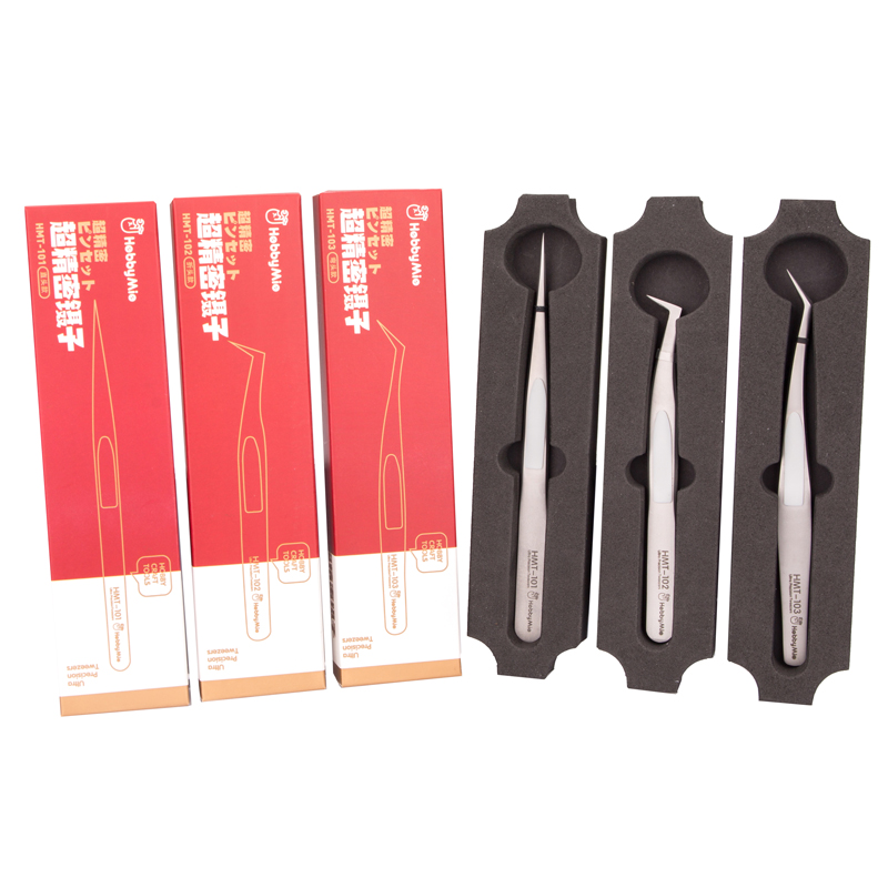 Model Kit Tweezers - HMT101 Pinzette per decalcomanie antistatiche dritte