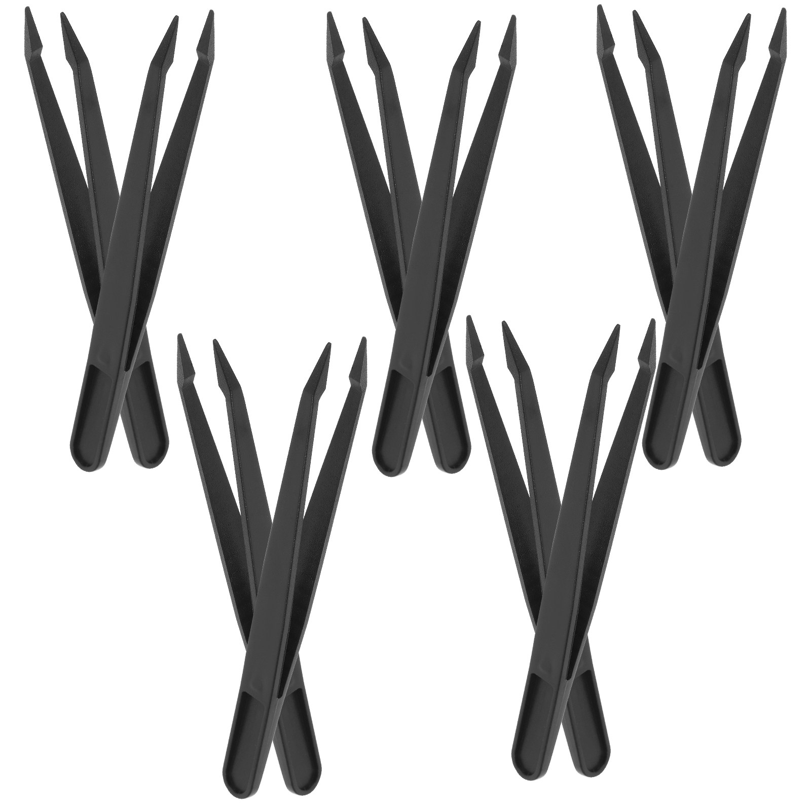 Model Kit Tweezers - Set di 10 Pinzette di Precisione