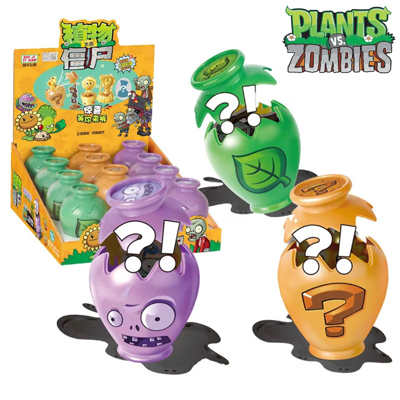 Model Kit Zombie - Set di 12 Giocattoli Plants VS