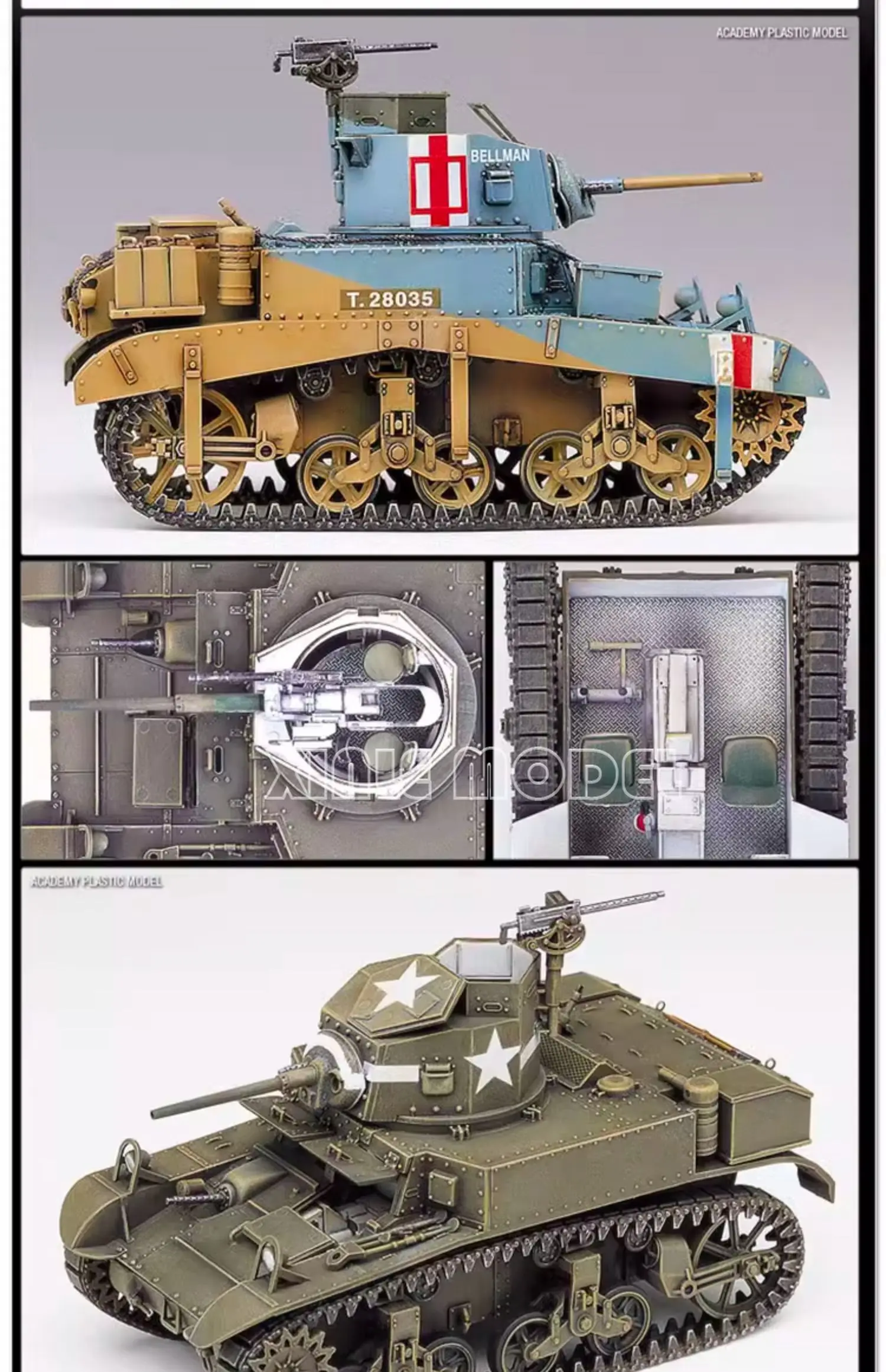 Academy 13270 M3 Stuart, carro - Model Kit Academy recensione e prezzo