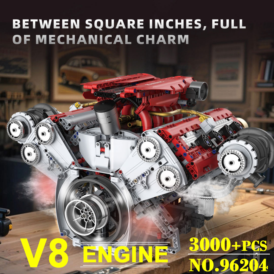 Motore V8 motorizzato 3201 pez - Model Kit Engine V8 recensione e prezzo