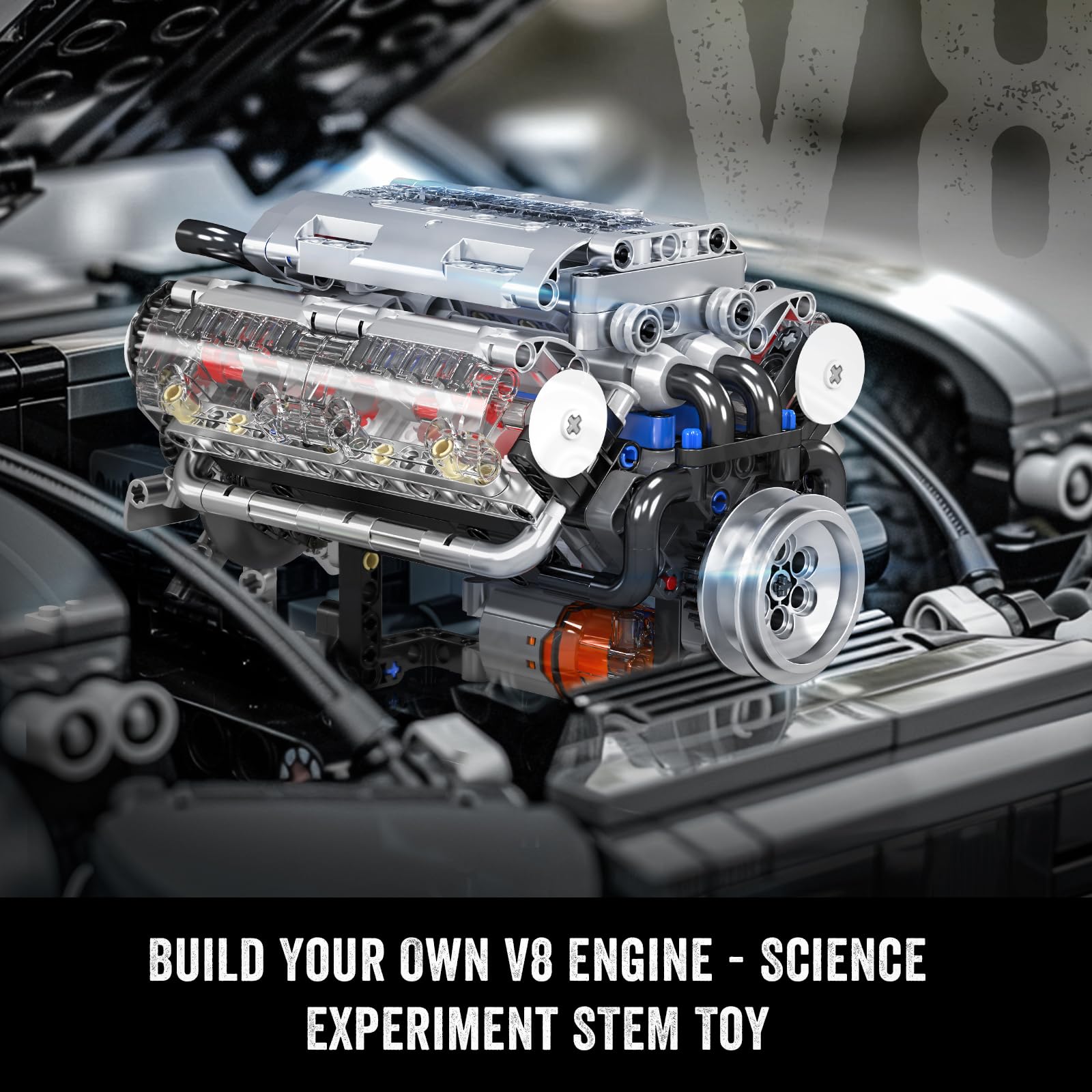 Mould King 10088 Kit di Costru - Model Kit Engine V8 recensione e prezzo
