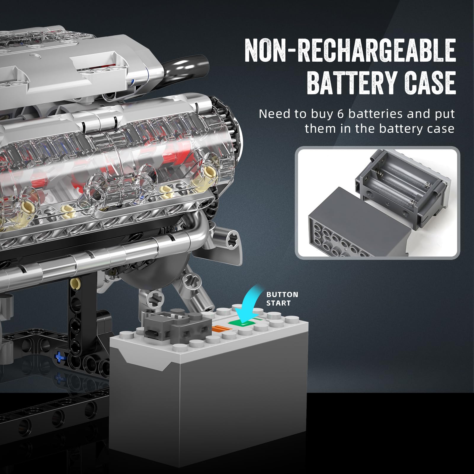Mould King 10088 Kit di Costru - Model Kit Engine V8 recensione e prezzo
