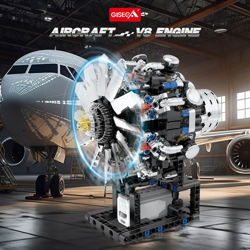 G8910 Aviation V8 Motore 558 p - Model Kit Engine V8 recensione e prezzo